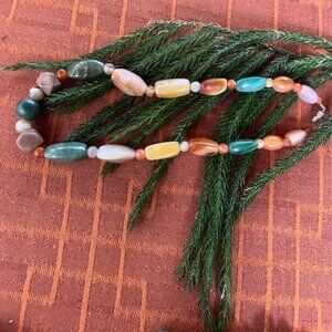Mixed semi precious stone necklace